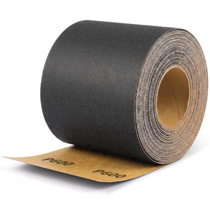 600 Grit Silicon Carbide Wet Dry Sandpaper Roll 11 Yards Long Sanding Sheet - size: 600 Grit
