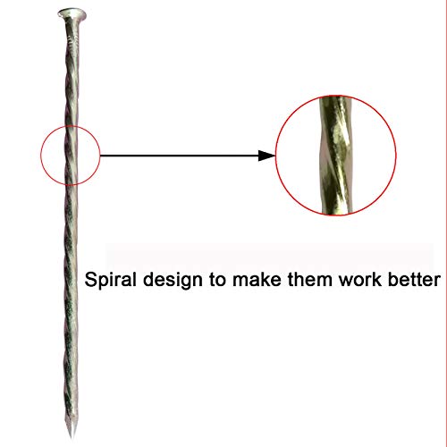 70 Pack 6"Artificial Turf Nails Garden Stakes Galvanized Landscaping Spikes - color: 70 Pack 6inch