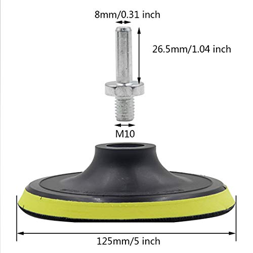 Luomorgo 5 inch Hook & Loop Backing Pad Orbital Sander Polisher - style: 5 Inch