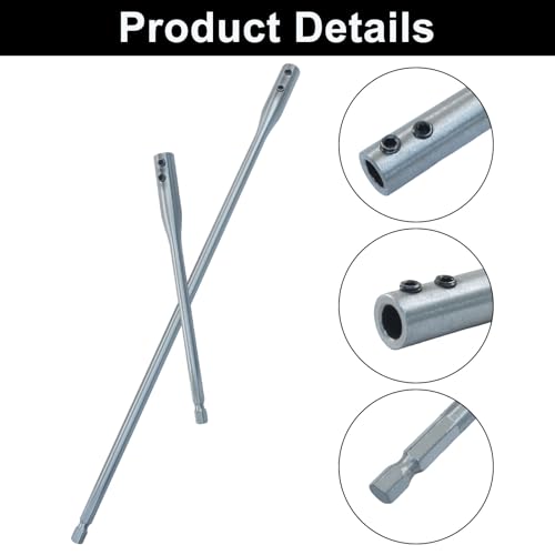 Zorfeter 8 PCS 1/4 Extension Drill Bit Set, High-Carbon Steel, 6 and 12 Inches - color: 8 Pcs