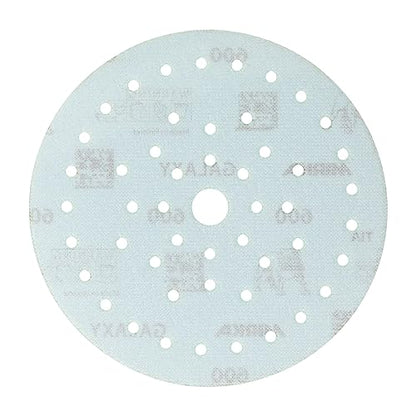 Mirka Galaxy Multifit 6 Inch Ceramic Discs, 600 Grit, Hook & Loop, 50 Pack - size: Grit 600