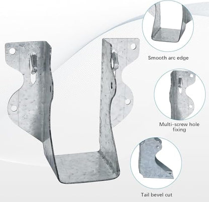 LukLoy 20 Pack 2x4 Joist Hanger 20 Gauge Galvanizing Face Mount Joist Hangers for Wood - size: 2" X 4"