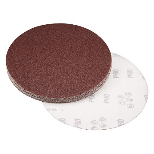 uxcell 15pcs 8" Hook and Loop Sanding Discs 60 Grit Aluminum Oxide - size: 60 Grit