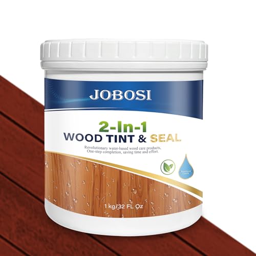 Advanced Wood Stain & Sealer, (Redwood, 32oz/1Kg), Enhances Wood Grain, Waterproof, Flexible, Crack Resistant, Weather Resistant, Non-Toxic Environmentally Friendly - color: Redwood, size: 32 oz