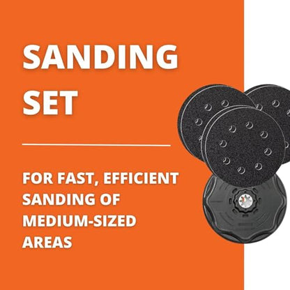 Fein Starlock Plus Round Sanding Set with Hook & Loop Attachment