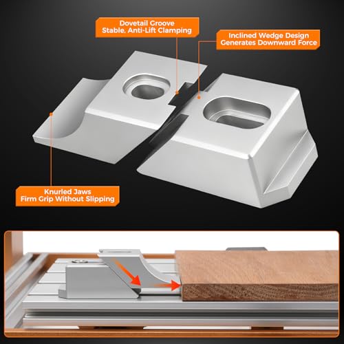 CNC Clamps Low Profile, Low Profile CNC Toe Clamps, Aluminum Side Clamp