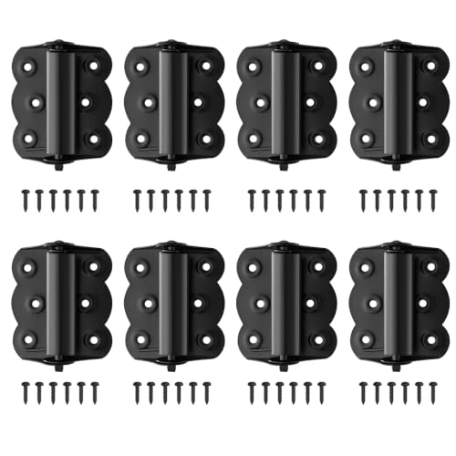 8Pcs Stainless Steel Spring Self Closing Door Hinges
