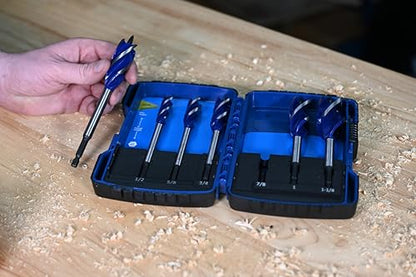 Century Drill & Tool 38606 Speed Cut Auger Bit Set, 6 Piece - size: 6-Piece Set
