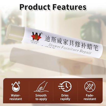 Wood Filler Sticks, White Maple, Scratch Repair Crayons - color: White Maple