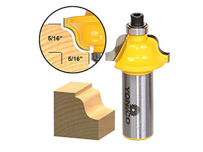 YONICO Roman Ogee Router Bits Edge Forming 5/16-Inch 1/2-Inch Shank 13182 - style: 5/16" Cutting Depth - 1/2" Shank