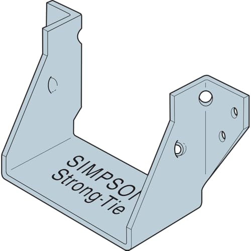 Simpson Strong-Tie LUS24-2 Light Face-Mount Joist Hanger - 3-1/8 in. (W) x 3-1/8 in. (H) x 2 in. (B), Fits Double 2x4 Joists, 18 Gauge Zinc Galvanized Steel, Hurricane Rafter Ties (Pack of 50)