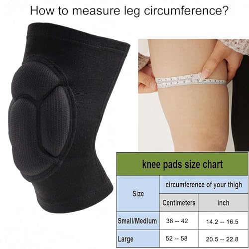 Knee Pads, Collision Avoidance Knee Sleeve for Men Women, Large - size: Large