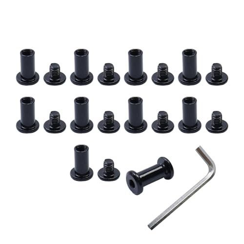 MY MIRONEY 10 Sets Binding Post Screw, M6 x 8mm x 15mm - color: Black, size: M6 x 8mm x 15mm