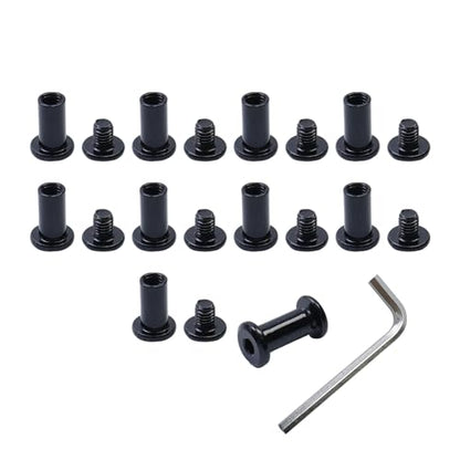 MY MIRONEY 10 Sets Binding Post Screw, M6 x 8mm x 15mm - color: Black, size: M6 x 8mm x 15mm