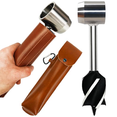 Big Bushcraft Hand Auger, 1.5" Scotch Eye Manual Auger for Wood