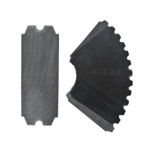 SCOTTCHEN Drywall Sanding Screen Mesh Sheet 4-3/16" x 11-1/4" Grit #320-12pcs - style: #320-12pcs