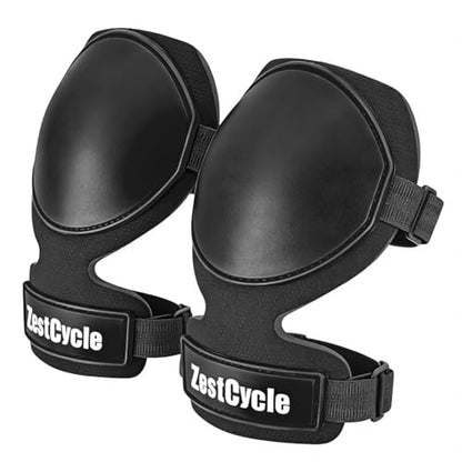 Tactical Knee Pads for Work, Hunting, Construction, Gardening, Paintball w/Foam Padding, Hard Shell & Adjustable Straps (Black) - color: Black