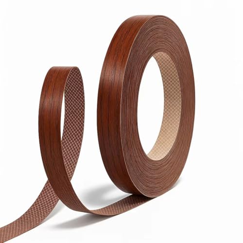 GSCIT Club Cherry Edge Banding, 3/4 inch x 25ft roll of Veneer PVC Edge Banding Preglued Flexible, Wood Tape Banding for Cabinet - color: Cherry, size: 3/4"x 25ft