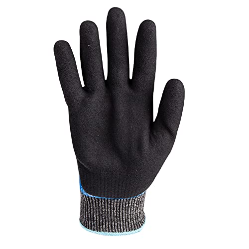 HexArmor Helix 2065 Fluid-Resistant Work Gloves – Double-Dipped Nitrile Waterproof Coating, ANSI Cut Protection, Sandy Nitrile Palm for Oily Grip, 13-Gauge HPPE Shell, Industrial Strength | X-Large - color: Helix 2065, Blue, A3 Cut Resistance, Liquid-resi