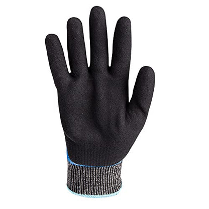 HexArmor Helix 2065 Fluid-Resistant Work Gloves – Double-Dipped Nitrile Waterproof Coating, ANSI Cut Protection, Sandy Nitrile Palm for Oily Grip, 13-Gauge HPPE Shell, Industrial Strength | X-Large - color: Helix 2065, Blue, A3 Cut Resistance, Liquid-resi