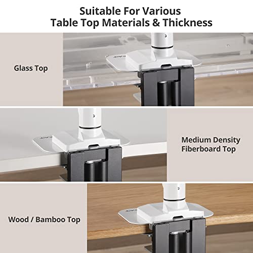 AVLT Adjustable Reinforcement Plate Bracket Mount - Fragile Tabletop White - color: White