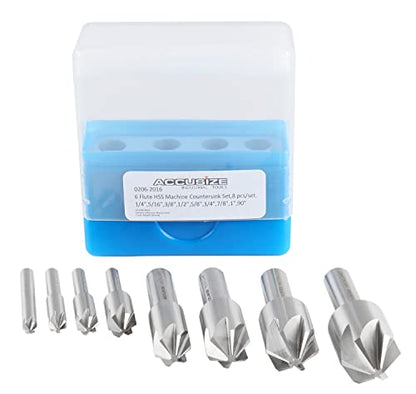 Accusize Industrial Tools HSS Countersink Set, 90°, 0206-2016 - size: 90°