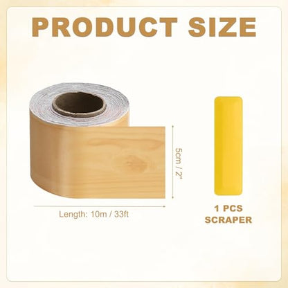 HARFINGTON Wood Grain Repair Tape 2" x33ft Self-Adhesive Repair Patch - color: Cherry, size: 2" x 33ft