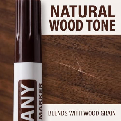 Brown Furniture Repair Wood Cabinet Floor Touch Up Markers Scratch Filler Remover - Mahogany,Wood Polish Care Scratch Covers and Removers
