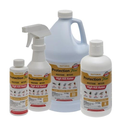 Eco-Safe Plant Protection, Broad Spectrum Insecticide, Fungicide, Miticide; Kill and Repel Mites, Whitefly, Aphids, Thrips, More; EPM Protection Plus 8 Oz Concentrate - size: 8 oz Concentrate
