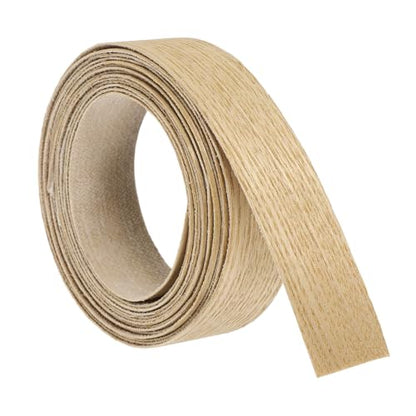 uxcell 7/8 Inch x 10ft Wood Veneer Edge Banding, Pre-Glued Flexible Ash Edging Strips, Iron on with Hot Melt Adhesive Wood Tape for Cabinet Repair and Furniture Restoration - size: 7/8 Inch x 10ft
