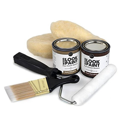 Giani Wood Look Paint Kit for Front & Interior Doors (Royal Mahogany) - style: Royal Mahogany