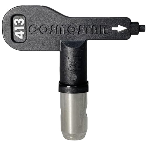 Cosmostar 413 Airless Paint Spray Tip Nozzle – Reversible, Easy Clean, Compatible with RAC IV & TRU413 Tip Guard - size: 413