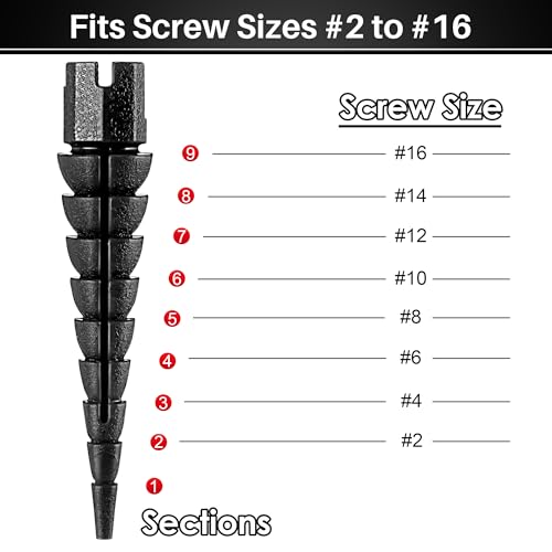 15 Pcs Wood Anchor, Fix Stripped Wood Screw Holes, Black - color: Black