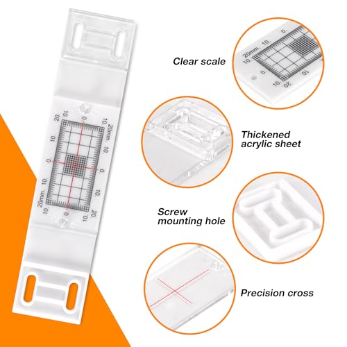 Crack Gauge Monitor， Crack Monitor with Updated Two Fixed adapter | Crack Measure and Record Instrument for Monitoring Wall Deformation and Crack (Pack of 3) - style: 3PCS