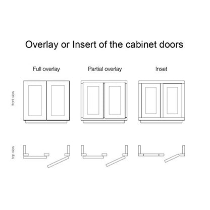 2 Pairs （4 Pack） Soft Close Kitchen Cabinet Door Hinges fit for Face Frame Cabinet,105 Degree Opening Angel Self Closing with Mounting Screws by Probrico - size: 2 Pairs