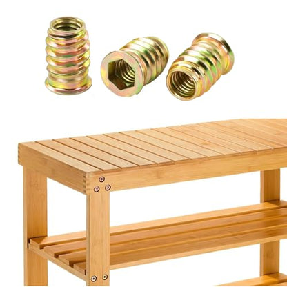40 PCS 1/4"-20 x 15mm Threaded Inserts for Wood, Hex Drive Screw-in Nutserts Furniture Connector Fastener, Wooden Products & Models - color: 1/4X20-15