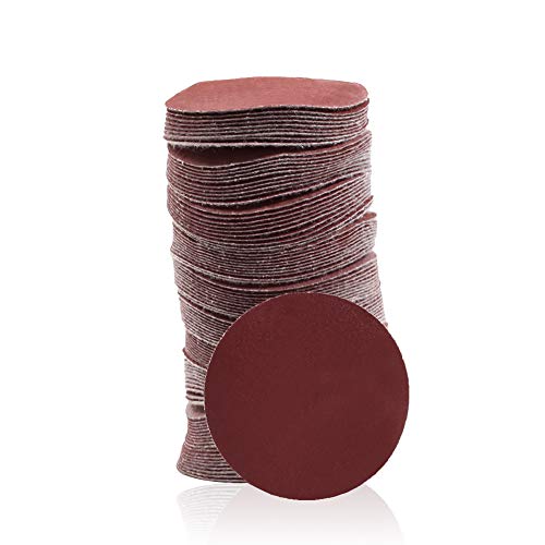 SPEEDWOX 100PCS 2" 600 Grit Sanding Discs, Hook and Loop No Hole Sandpaper - style: 600 Grit