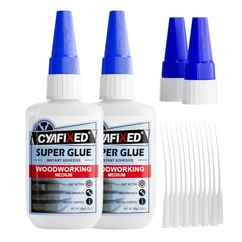 Fast & Control Wood Super Glue 4 oz, Medium Cyanoacrylate CA Glue - size: 4 oz