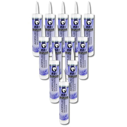 Red Devil 08465I12 RD Pro Construction Grade Siliconized Acrylic Sealant, 10.1 oz, Gray, 12- Pack - color: Gray, style: 12 Pack