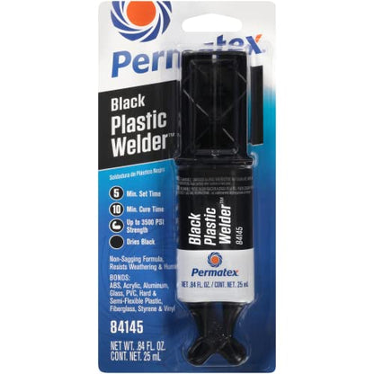 Permatex 84145 Permapoxy Black Plastic Weld - 0.84 fl. oz. - size: 0.84 fl. Ounce