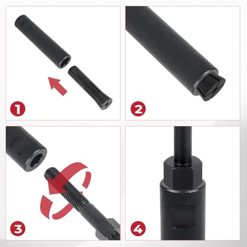 18pcs 95400 in-Line Dowel Pin Puller Master Set Includes Both SAE and Metric Collets Dowel Pin Puller Tool Avoid Hand Injuries and Save time