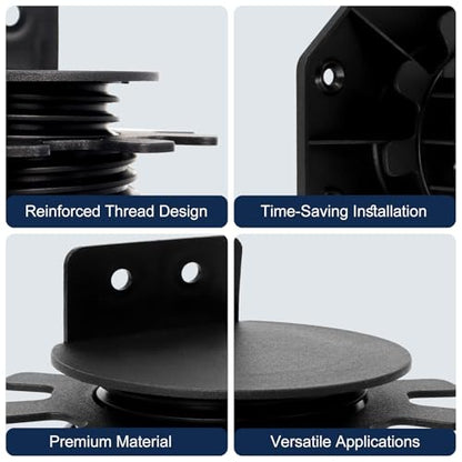 24 Pack Adjustable Deck Support Pedestal, 1-3/16" to 2-3/4"(30-70mm) - size: 1-3/16" to 2-3/4"