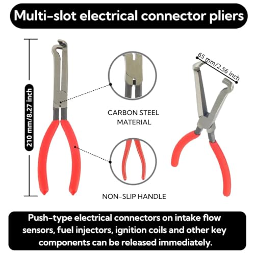 3PCS Automotive Electrical Connector Pliers – Disconnect & Terminal Removal Tools - size: 3 Set