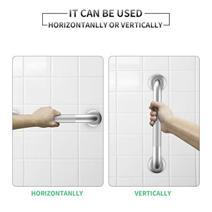 2 Pack 12 Inch Grab Bars for Bathtubs and Showers,Anti Slip Shower Grab Bar - size: 12 Inch
