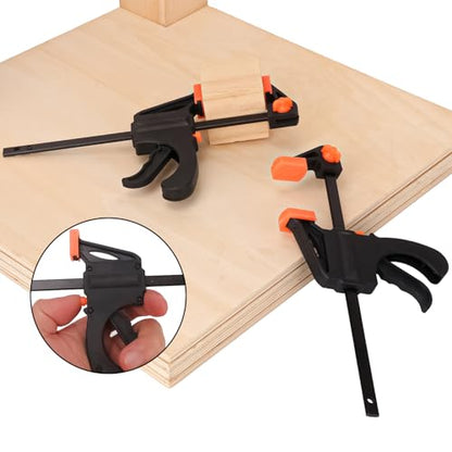 14 PCS 4 Inch Bar Clamps for Woodworking, - size: 14 PCS 4 Inch