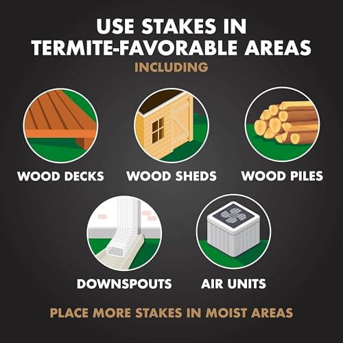 Spectracide Terminate Termite Detection & Killing Stakes 15 Count, 6 Pack - size: 6 Pack, style: Detection Stakes