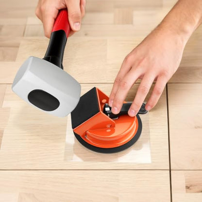 Floor Gap Fixer Tool Kit, Floor Suction Cup Tool with 45° Striking Surface