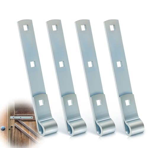 Yaocom 4 Pack 8" Zinc Strap Hinge Heavy Duty for Gate, Barn,Shed, Silver - color: Silver, size: 8 Inch