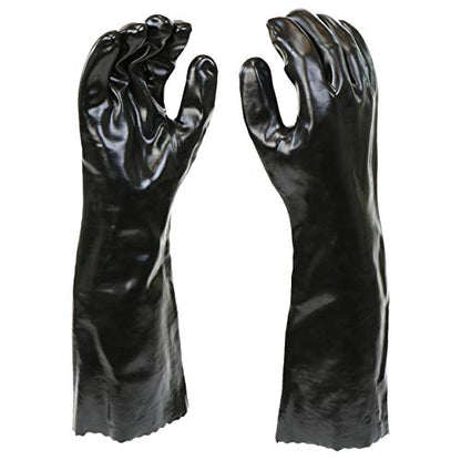 West Chester 12018 Chemical Resistant PVC Coated Work Gloves: 18" Length, Size Large, 2 Pairs - size: One Size (2 Count), style: 1 Pair
