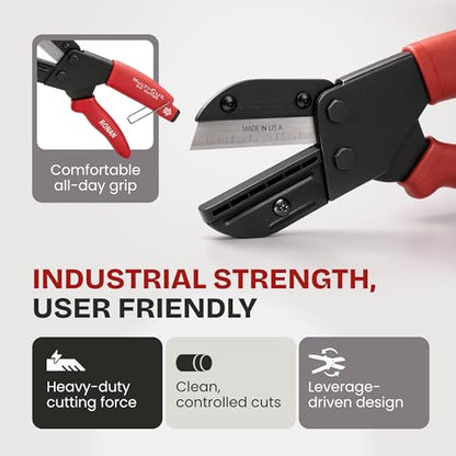 Multi-Cut Industrial Cutter, Heavy Duty Blade for Plastic, Rubber, Vinyl - size: 2.5 inches